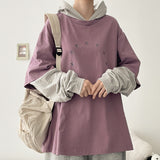 Ramin Star Layered Color-Block Hoodie (4 colors) H&L