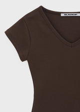 [B-BASIC] スタンダード半袖VネックTシャツ (2 SIZE)