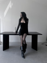 black square mini one-piece