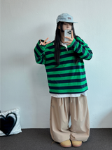 💚5000ソルド🥳❤‍🔥ナイロンバージョン🥳❤‍🔥 ツーピンタックバルーンコットンパンツ💚🖤🩶🤎5COLOR