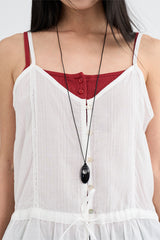 Hole pendant strap necklace
