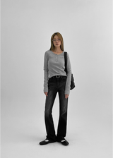 [MADE] Levanse Spandex Bootcut Denim Pants
