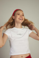 EVIE ベイビーTシャツ ホワイト