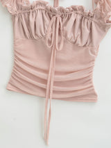 Nerissa Mesh Puff Blouse