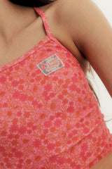 [Vintage Peony_pink] One Piece Swimsuit