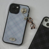 [MADE] classic check bumper case (blue)