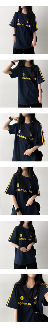 Hardy lettering line jersey short sleeve T-shirt