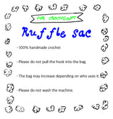 Ruffle tote sac