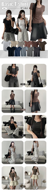Weekly Slim Fit Basic Short Sleeve Tee