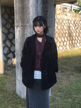 フェアリーハイネックボタンコート