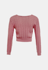 Lauren Cable Crop Cardigan