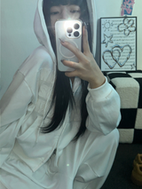 ストリートパッチフーディージップアップ🤎🤍🖤3COLOR