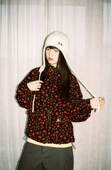 Twister Star Button Earflap Beanie - Ivory  