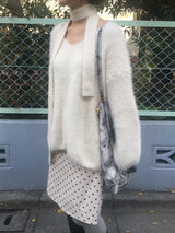 dot corduroy skirt