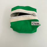 Clam ラウンドポーチ _ ヴィヴィッドグリーン