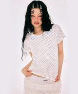 Dot wing baby tee (3colors)