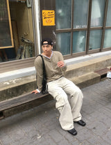 No.1872 ボタン ヴィンテージ T (5color)