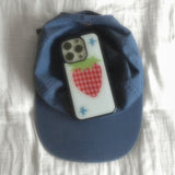 [민지,아현 착용] Strawberry Glass Bumper Case ( White )