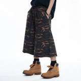 Camo 8-quarter Sweat Bermuda Pants - KHAKI