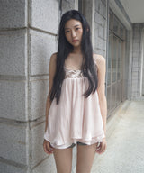 Sequin Satin Dress - Pink