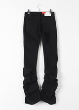 WARM SHIRRING BOOTS CUT PANTS