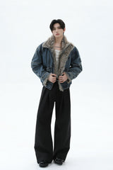 Washed Straight Leg Jeans