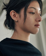 [925 silver] Deux.silver.201 / mini cote earring (gold)