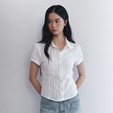 C COTTON JACQUARD HALF BLOUSE_WHITE