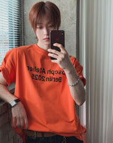 アトリエ レタリング ショート スリーブ Tシャツ