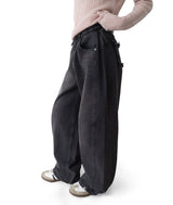 (Unisex) リッピーディープサンドフォルデッドオイルコーテッドデニム