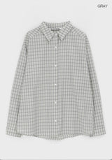 [MADE] Muto Oversized-Fit Checkered Shirt