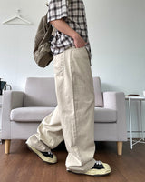 Basic Cotton Wide Pants 4C