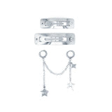 Star drape chain Earring Hairpin