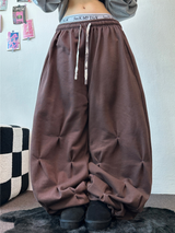 パンチングルーズヒップストリートロングパンツ 💙🤎2COLOR