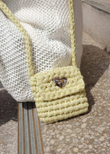 Heart Mini Cross Bag - Yellow Green