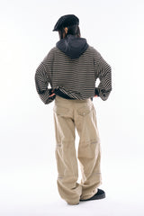 Baron stripe over hoodie