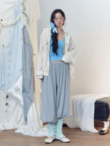 Vintage Floral Waffle Napoleon Button Hooded Zip-Up Jacket