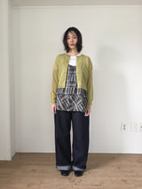 Summer Punching Crewneck Cardigan (4color)