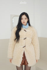 Toggle tteokbokki half-fur coat