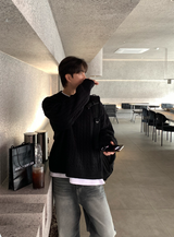 Glife Semi Overfit Round Knit