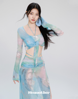 Watercolor 4Piece Bikini Set