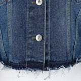 8287 Limitedition Crop Denim Jacket (Blue)