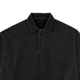Oversized Polo Sweatshirt - Black