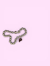 "P"DARK PEACH CRUSH(custom necklace)カスタムネックレス*金属アレルギー対応