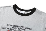 クラウド ネック エクスプレッション Tシャツ (Grey)
