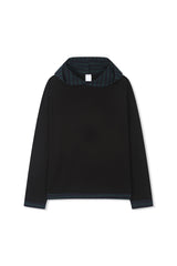 Contrast hood string t-shirt
