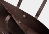 Look After Normal Leather Square Shoulder Tote Bag
