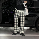 LMN Bay Check Bendable Wide String Pants (3 colors)