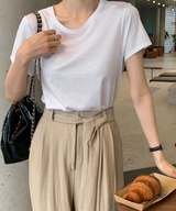 レナシルケットショートスリーブTシャツ / 8カラー