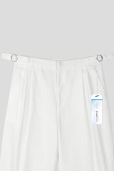 ASCLO Coolever Side Buckle Linen Denim Slacks (3color)